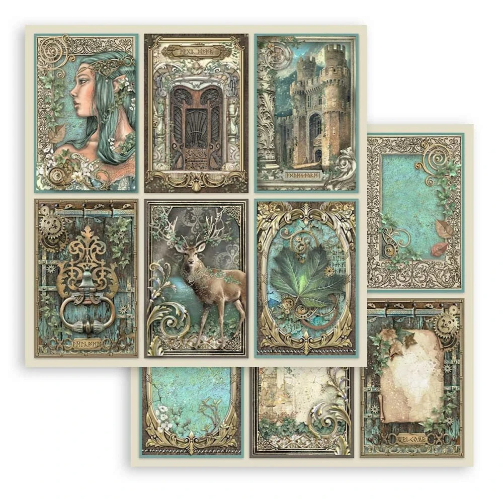 Stamperia Scrapbook papier – Magic Forest 12x12