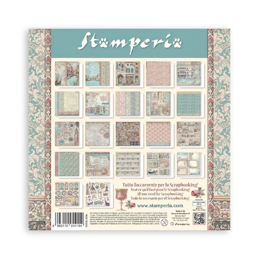 Stamperia Scrapbook papier – Venice City of Art Maxi 12x12