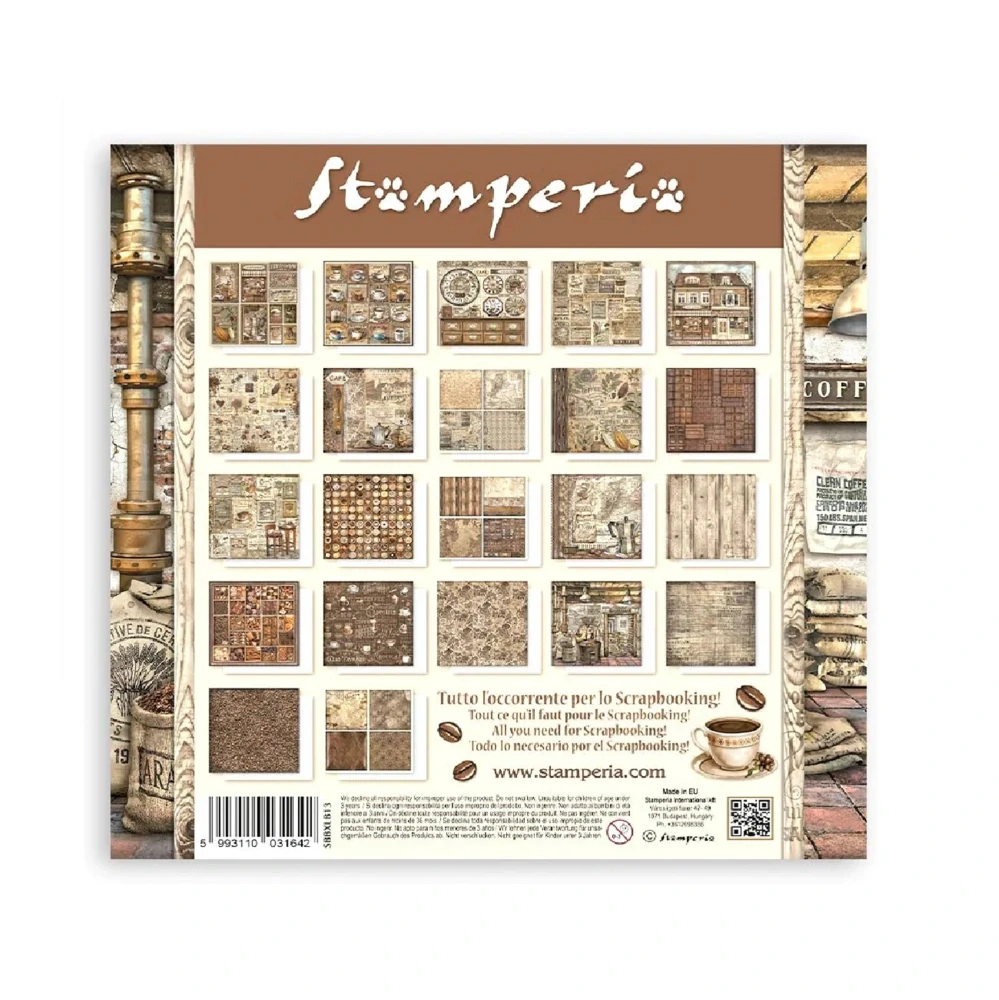 Stamperia Scrapbook papier – Coffee and Chocolate Maxi 12x12