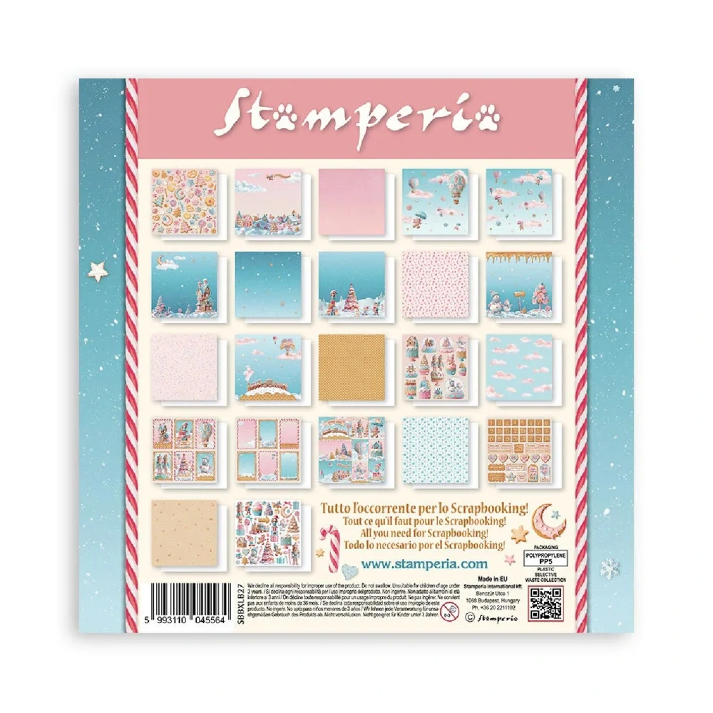 Stamperia Scrapbook papier – Candy Christmas Maxi 12x12