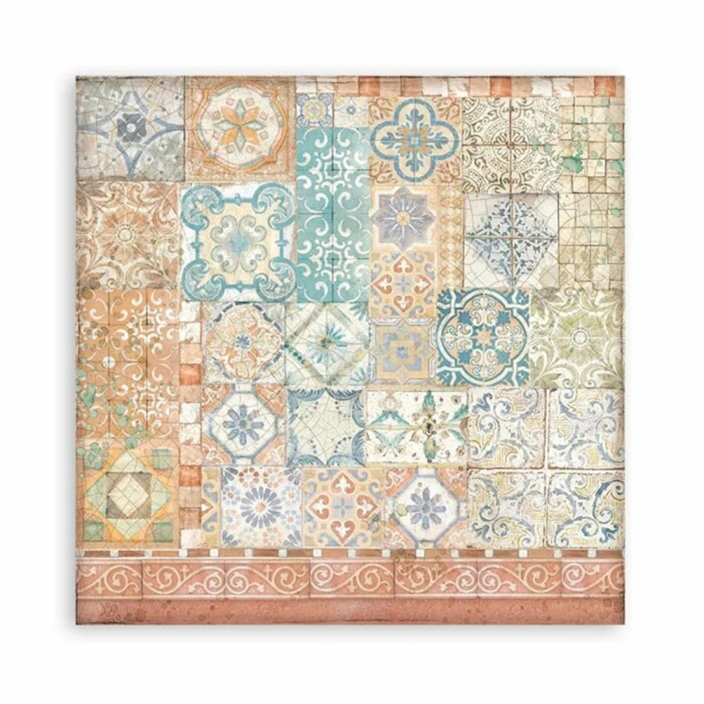 Stamperia Scrapbook papier – Casa Granada Backgrounds 12x12