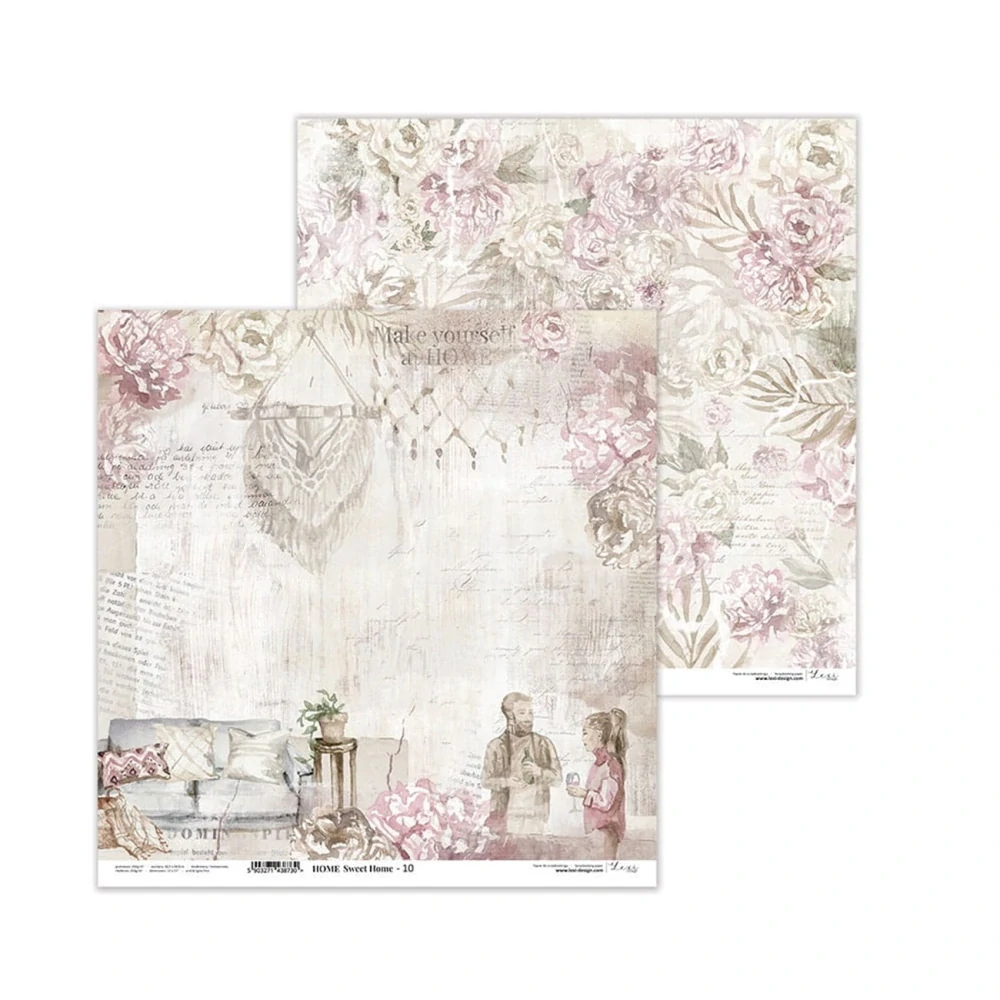 Lexi design Scrapbook papier Home Sweet Home 12x12