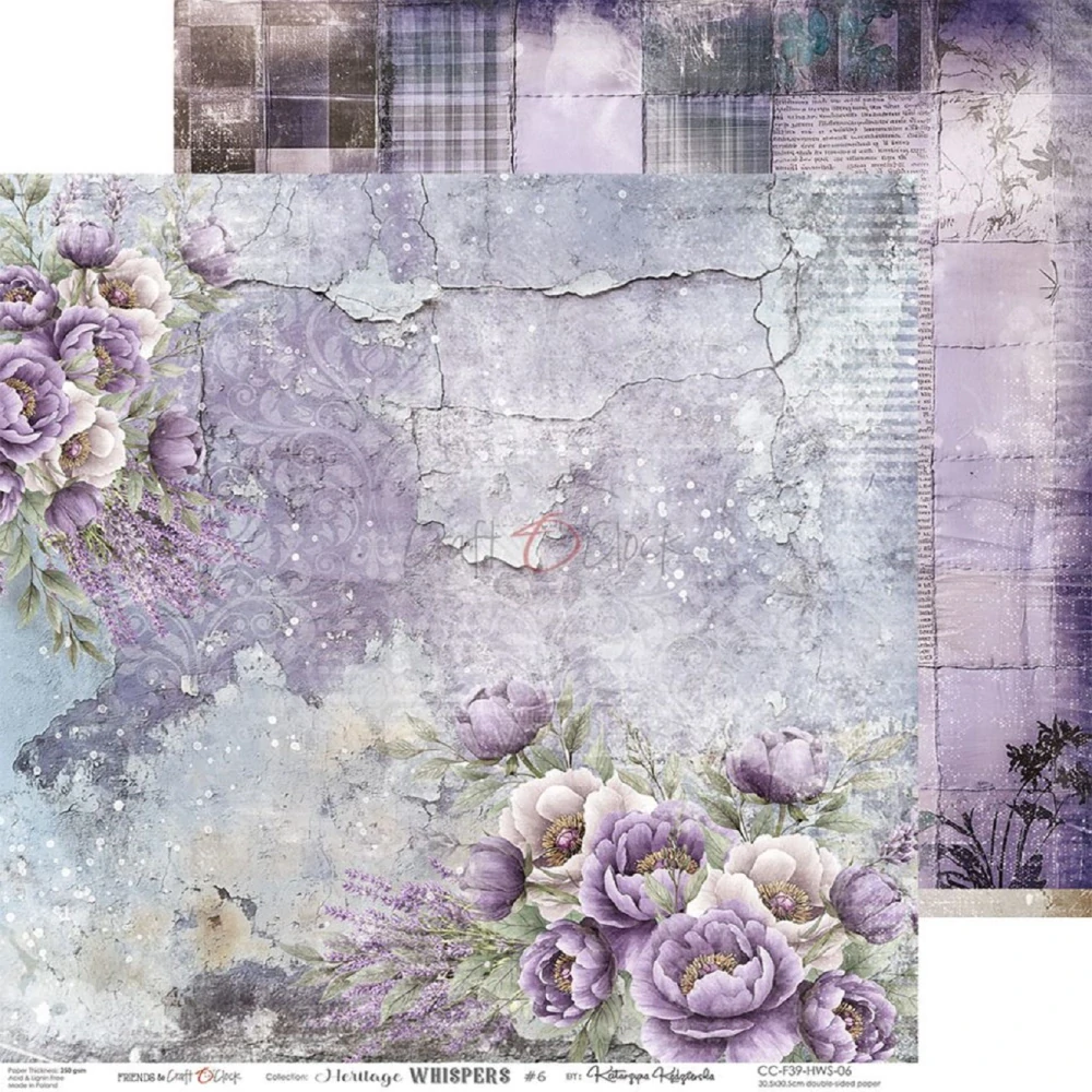 Craft O´ Clock Scrapbook papier - Heritage Whispers 12x12