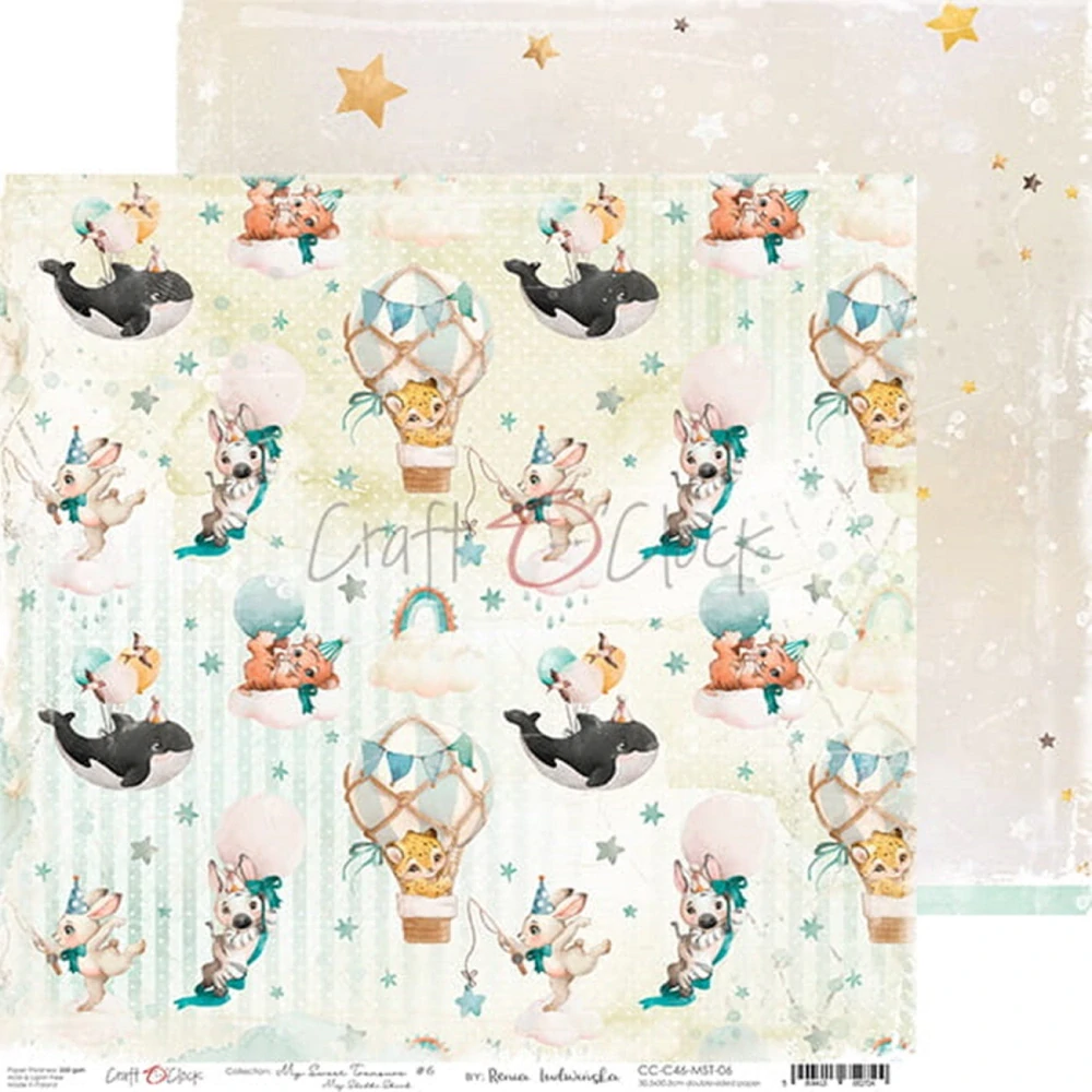 Craft O´ Clock Scrapbook papier - My Sweet Treasure 8x8