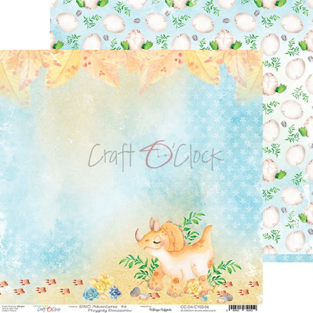 Craft O´ Clock Scrapbook papier - Dino Adventures 12x12
