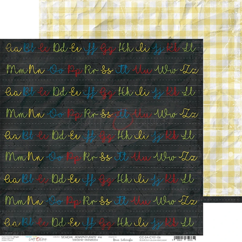 Craft O´ Clock Scrapbook papier - School Adventures 12x12