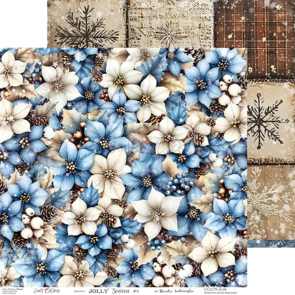 Craft O´ Clock Scrapbook papier - Jolly Season 12x12