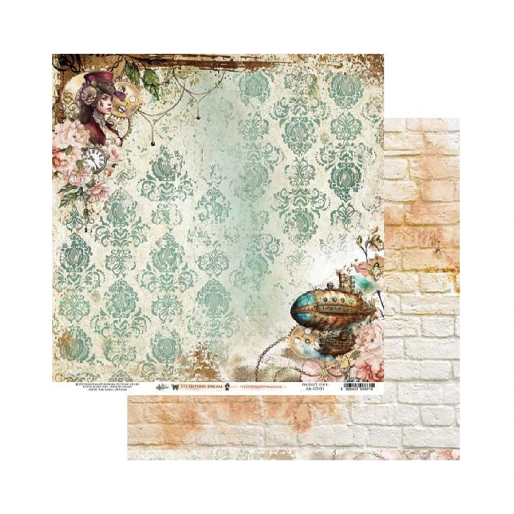 Alchemy of Art Scrapbook papier Steampunk Dream 12x12