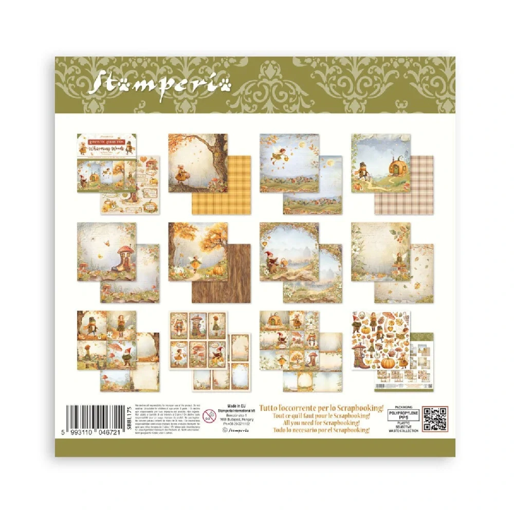Stamperia Scrapbook papier – Whispering Woods 12x12