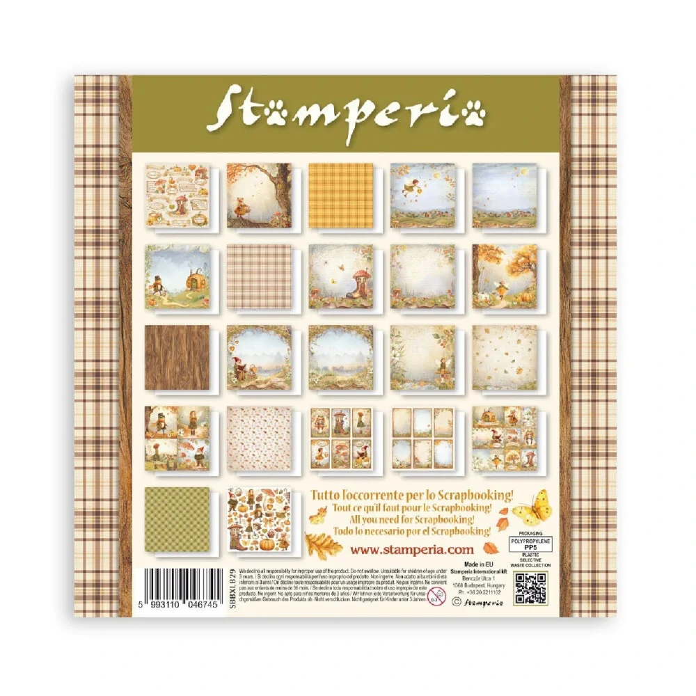 Stamperia Scrapbook papier – Whispering Woods Maxi 12x12
