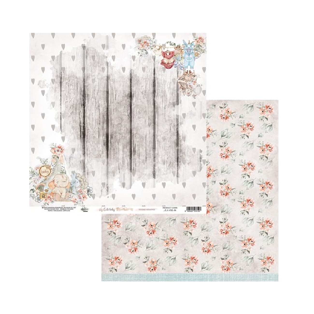 Alchemy of Art Scrapbook papier Cute Baby 12x12