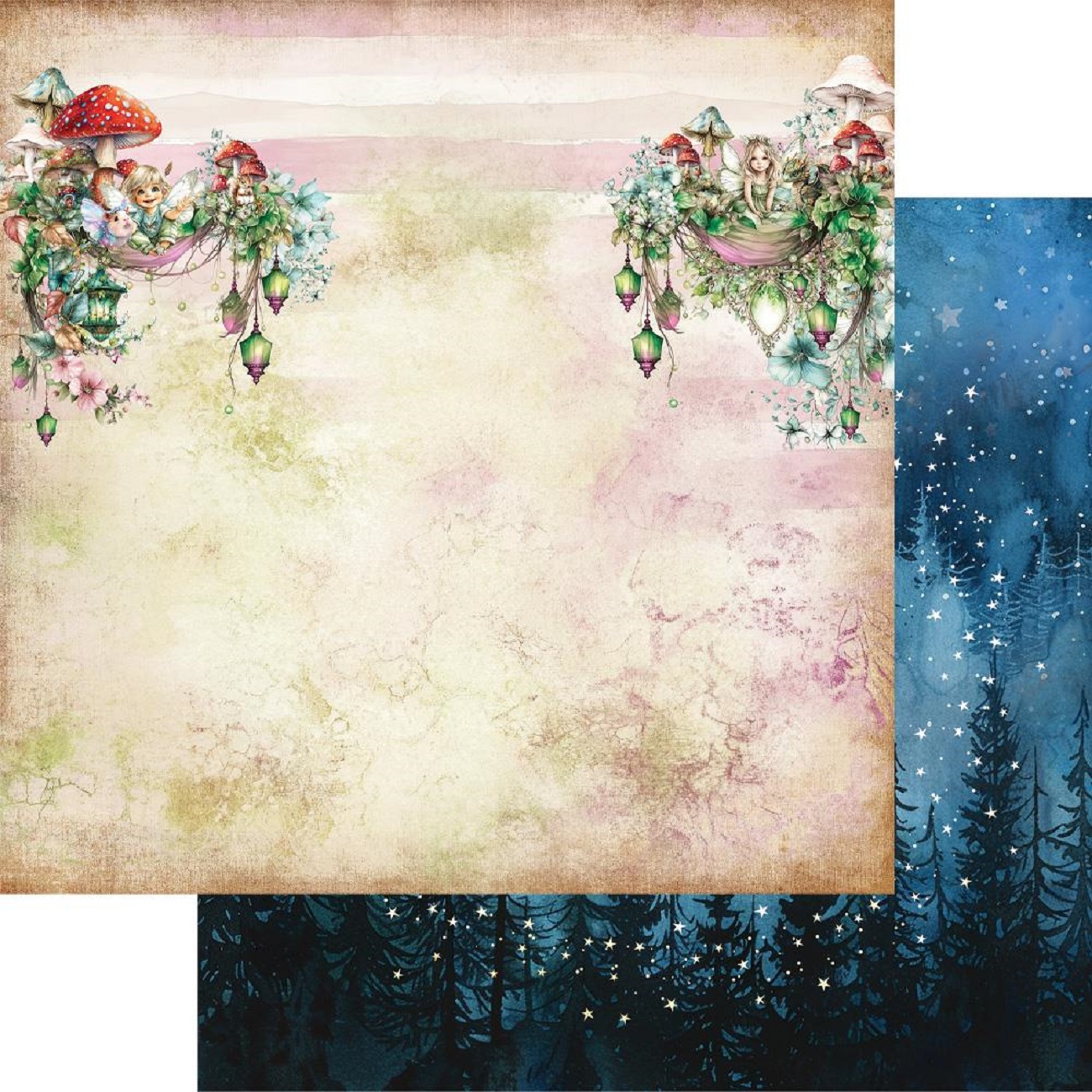 Alchemy of Art Scrapbook papier The World of Fairies 12x12
