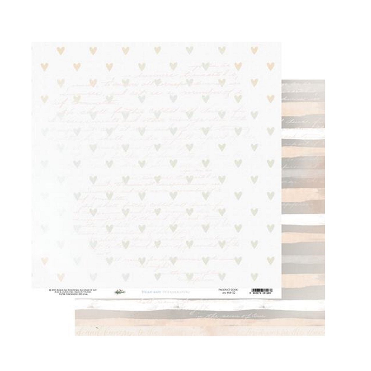 Alchemy of Art Scrapbook papier Hello Baby 12x12