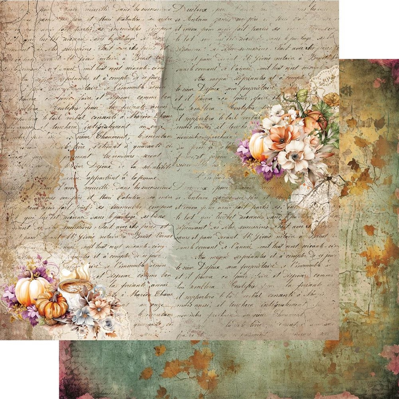 Alchemy of Art Scrapbook papier In Autumn Colors 12x12