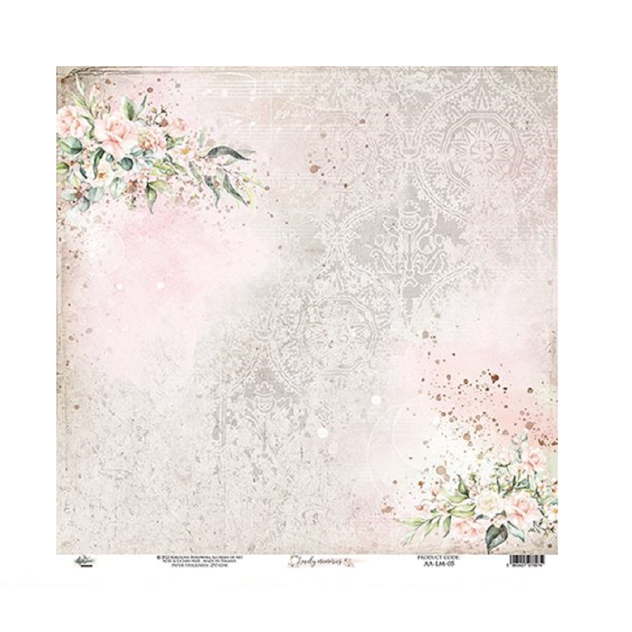 Alchemy of Art Scrapbook papier Lovely Memories 12x12