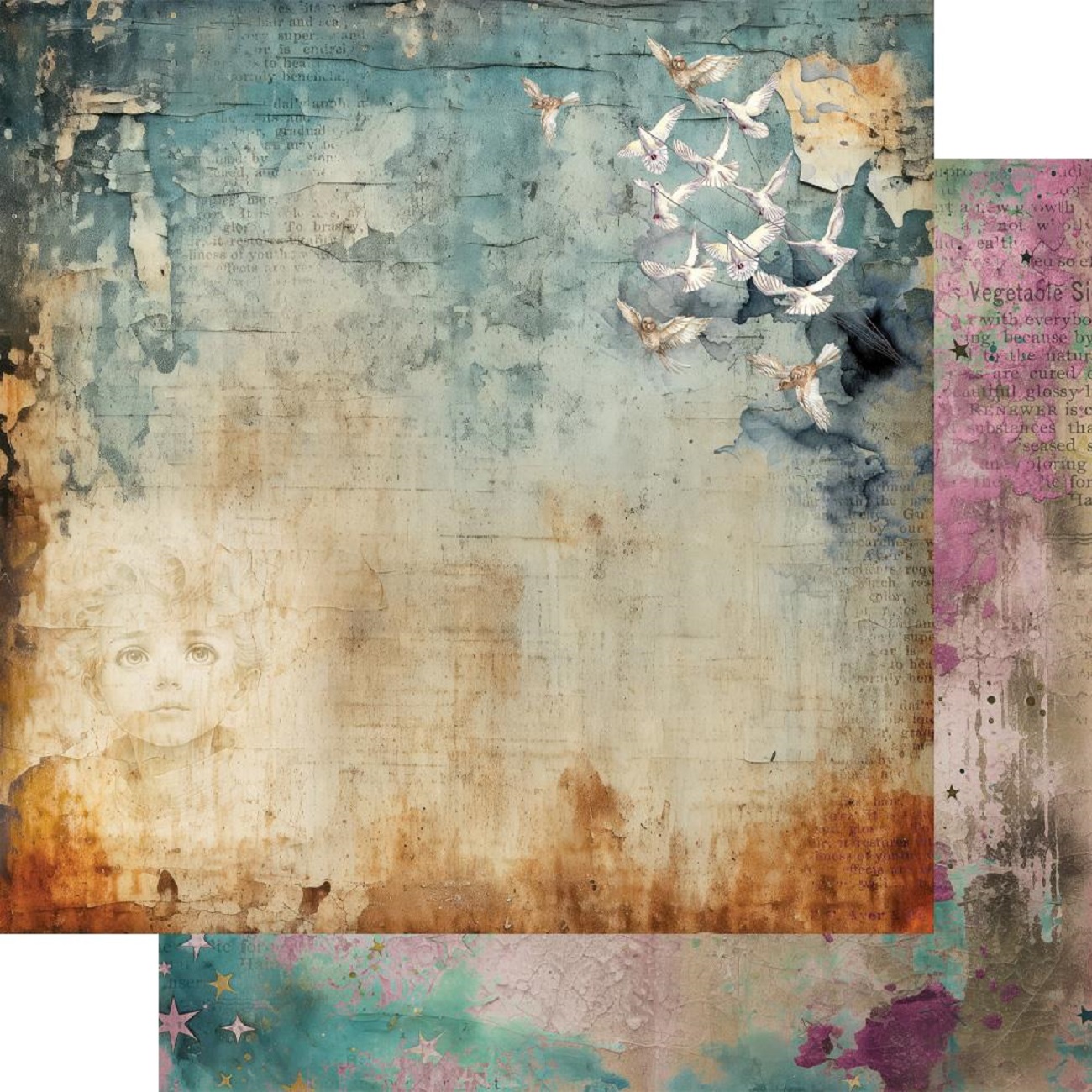 Alchemy of Art Scrapbook papier Between Worlds 12x12