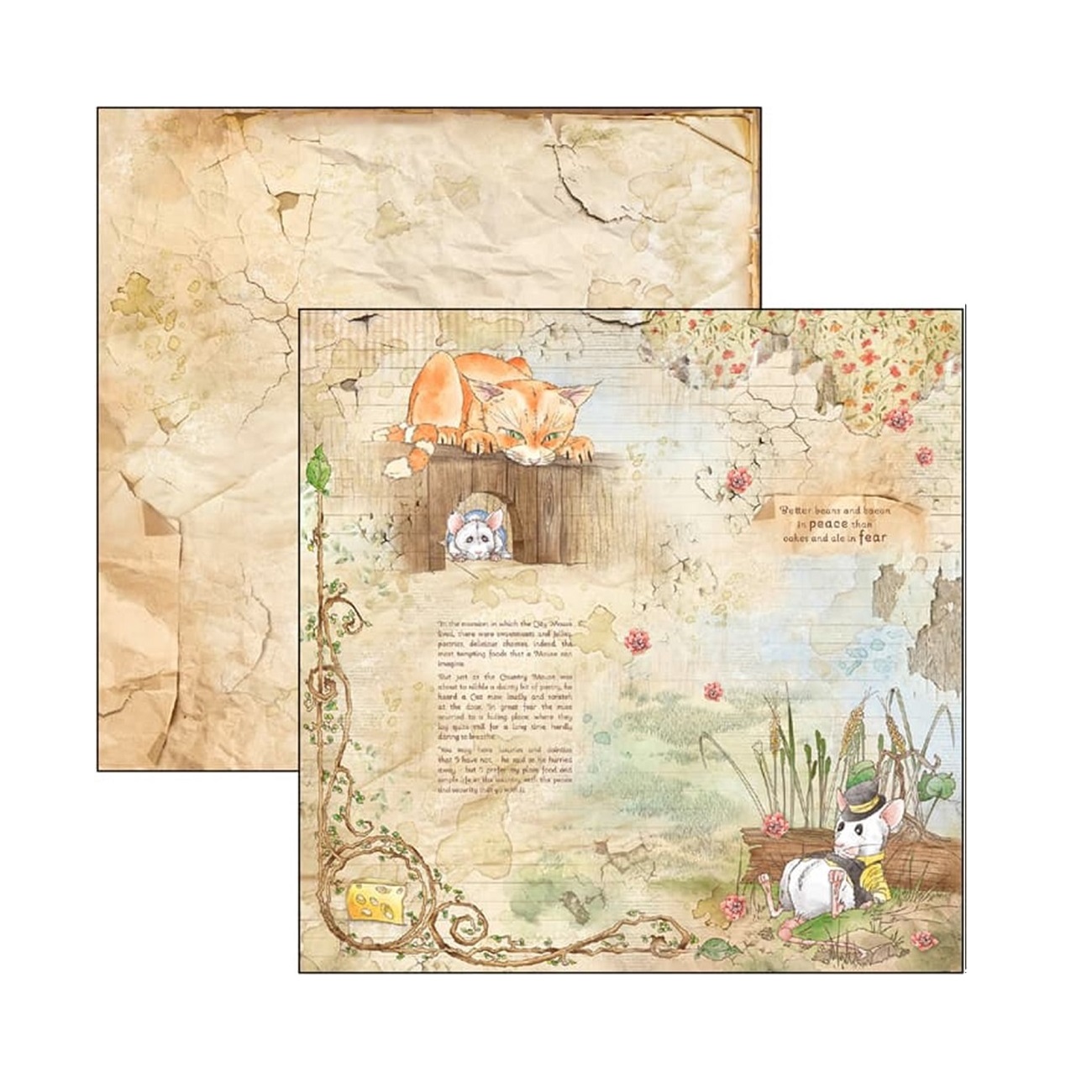 Ciao Bella Scrapbook papier Aesop’s Fables 12x12