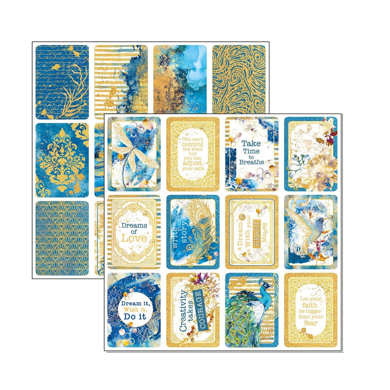Ciao Bella Scrapbook papier Indigo 8x8