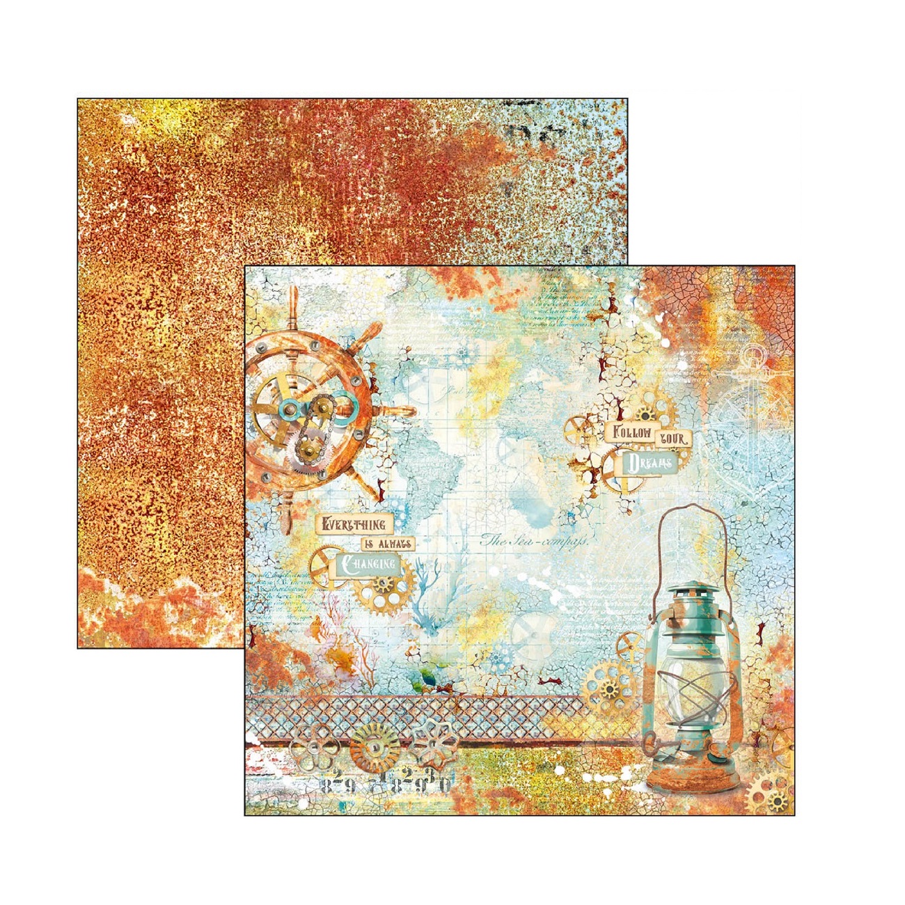 Ciao Bella Scrapbook papier Coral Reef 12x12