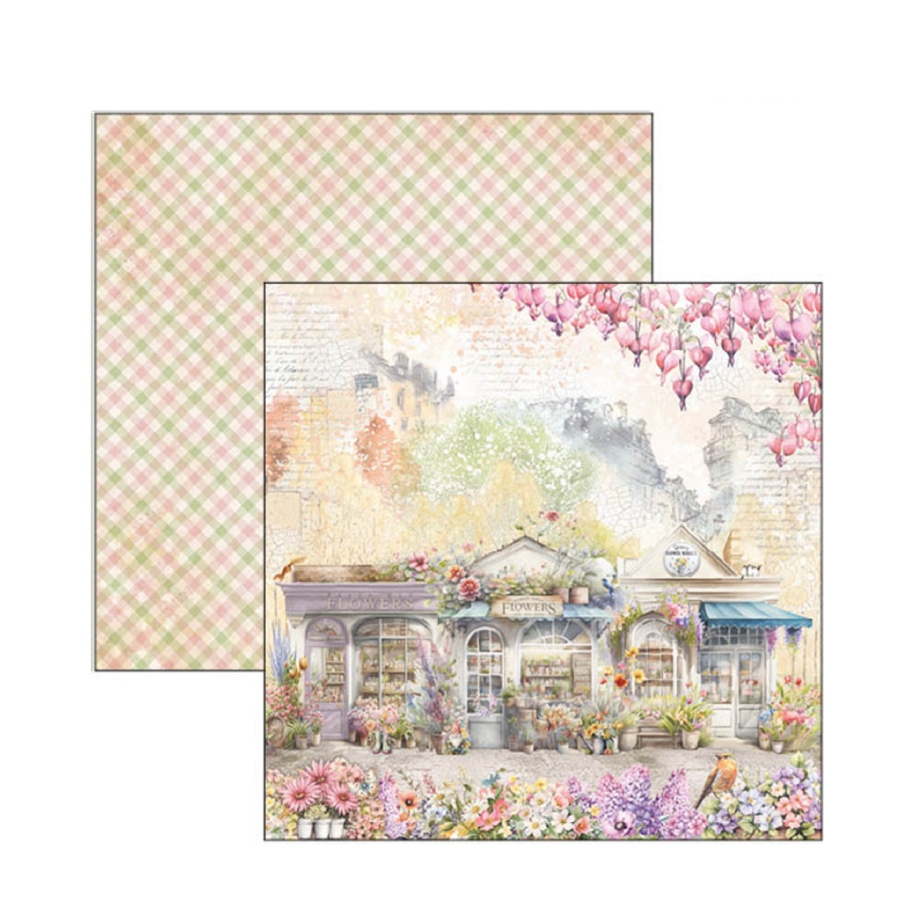 Ciao Bella Scrapbook papier Flower Shop 8x8