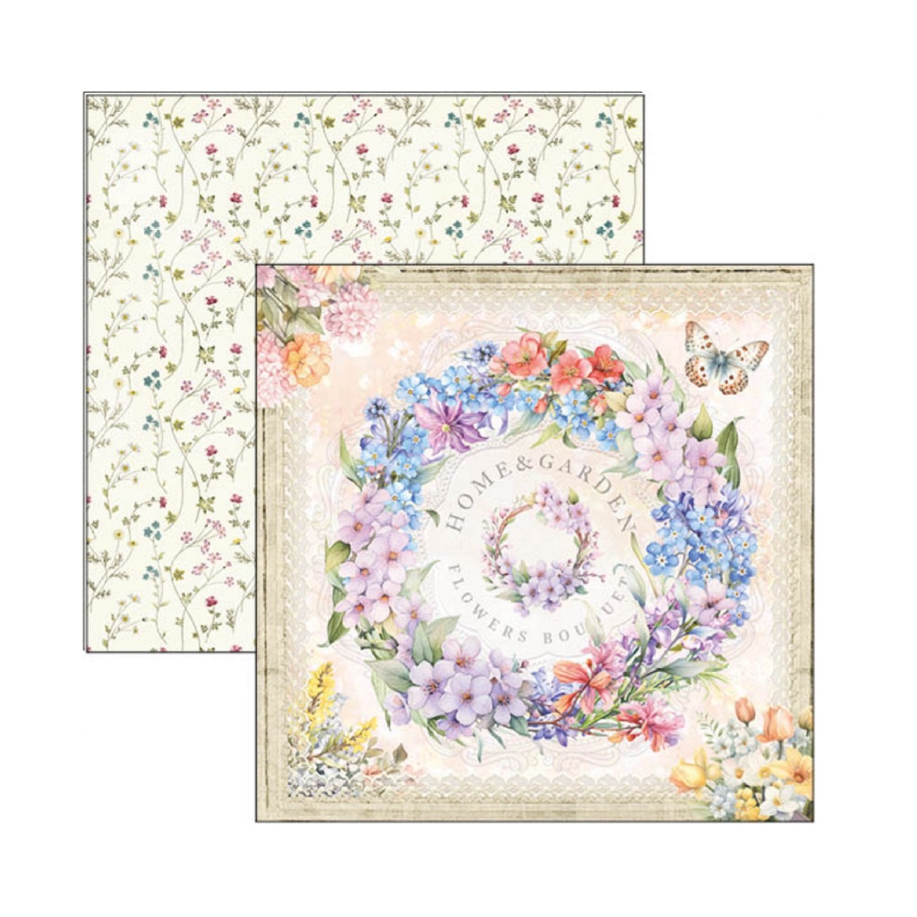 Ciao Bella Scrapbook papier Flower Shop 12x12