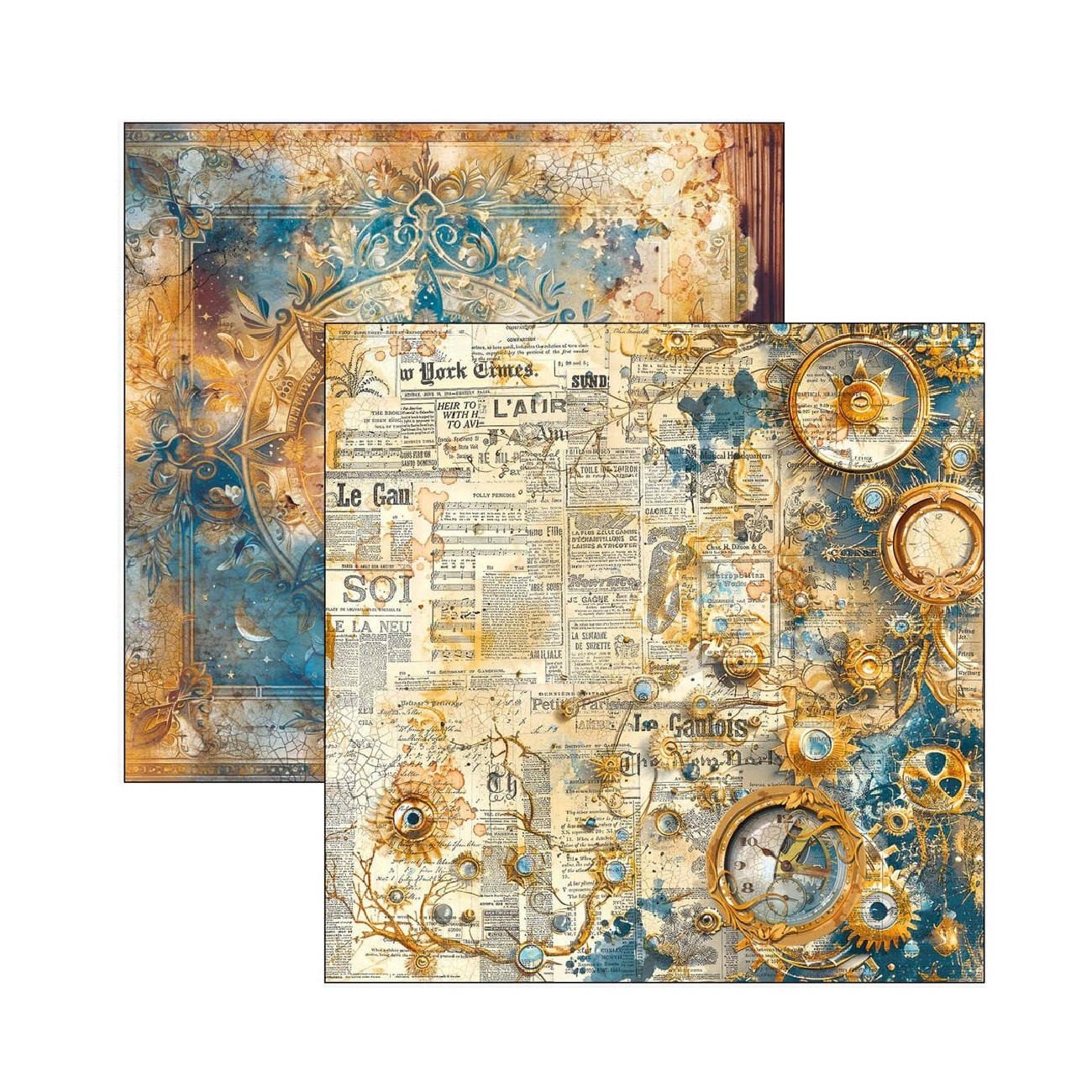 Ciao Bella Scrapbook papier Esprit de Voyage 12x12