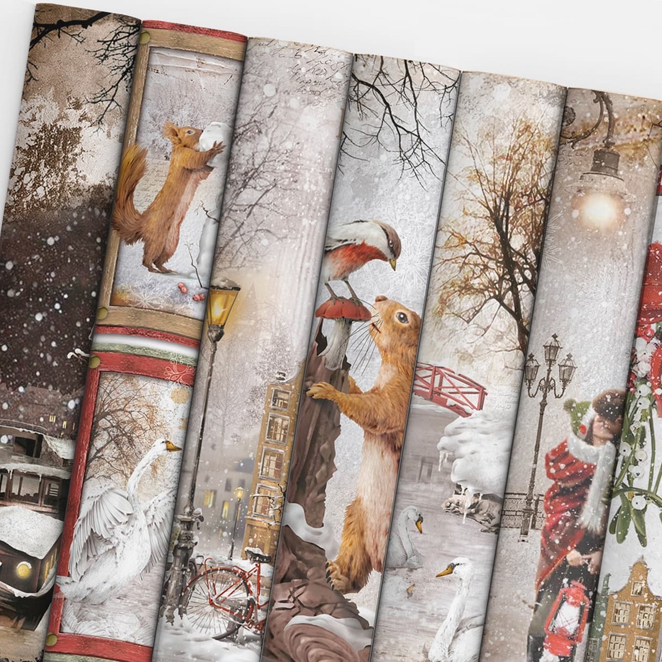 Ciao Bella Scrapbook papier Memories of a Snowy Day 12x12