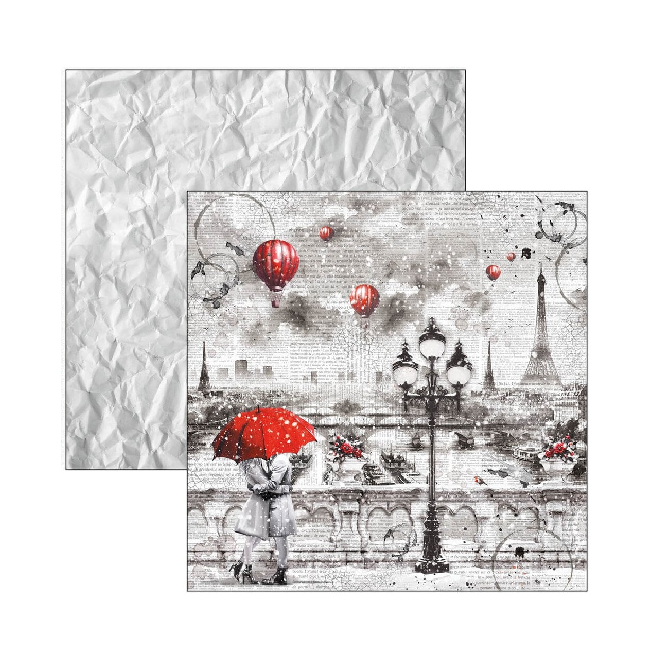 Ciao Bella Scrapbook papier Paris Je T’aime 12x12