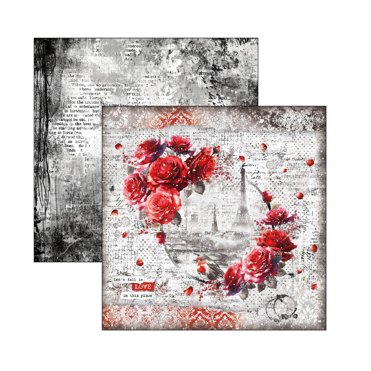 Ciao Bella Scrapbook papier Paris Je T’aime 12x12