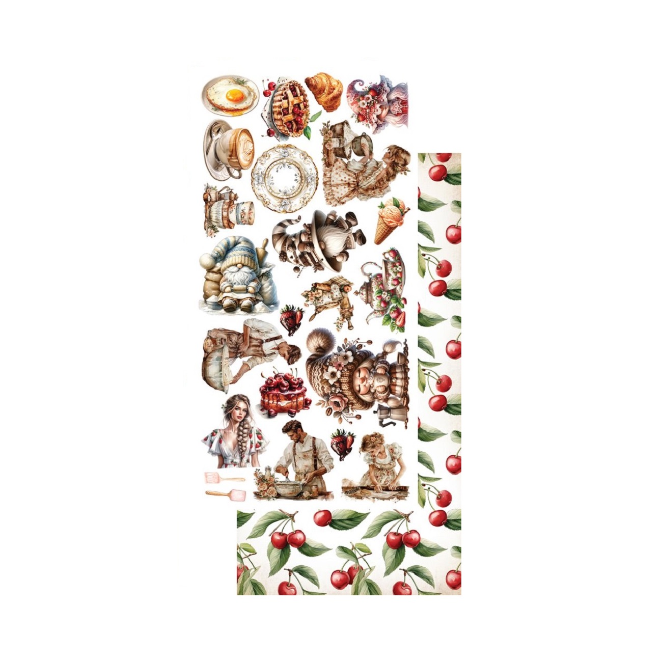 Alchemy of Art Scrapbook papier Recipe for happiness 6x12