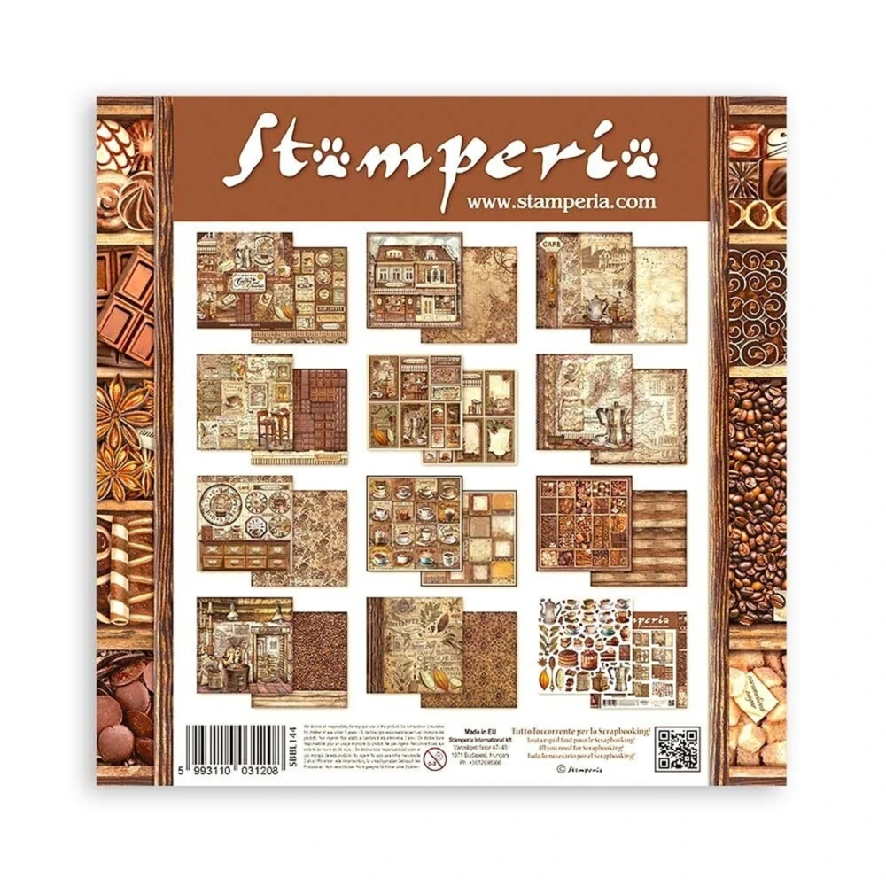 Stamperia Scrapbook papier – Coffee and Chocolate 12x12