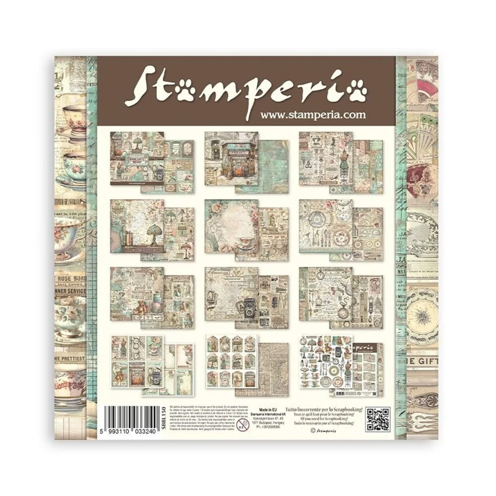 Stamperia Scrapbook papier – Brocante Antiques 12x12