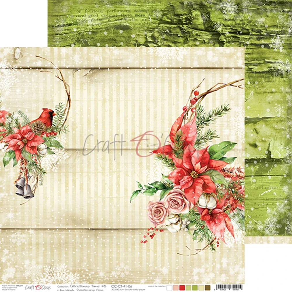  Scrapbook papier Christmas Time - 12x12 - Craft O´ Clock