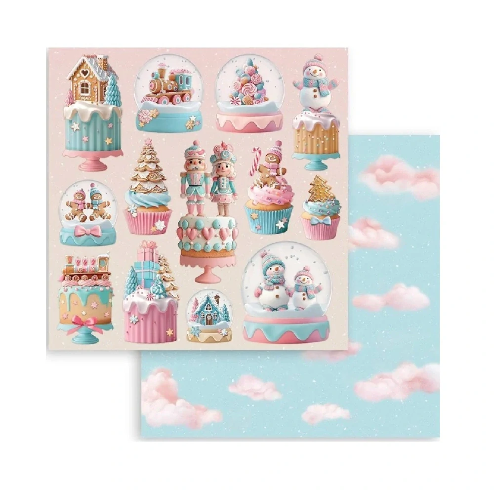 Stamperia Scrapbook papier – Candy Christmas 8x8