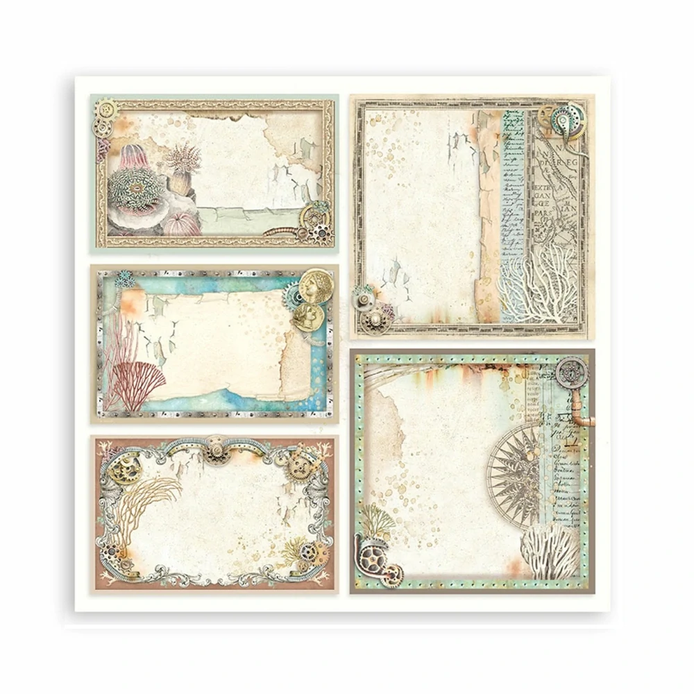Stamperia Songs of The Sea scrapbook papier 8x8