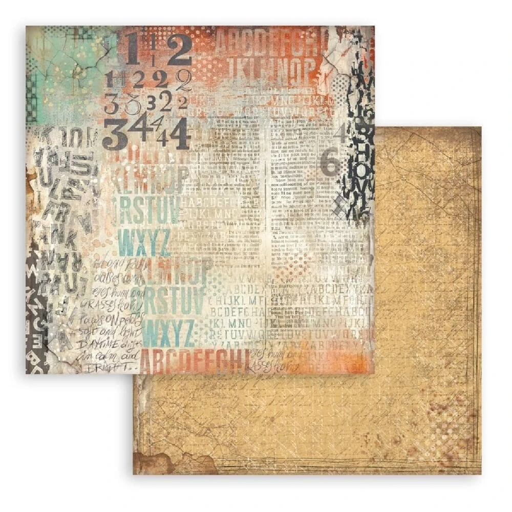 Stamperia Furry Friends Backgrounds 8x8 scrapbook papier