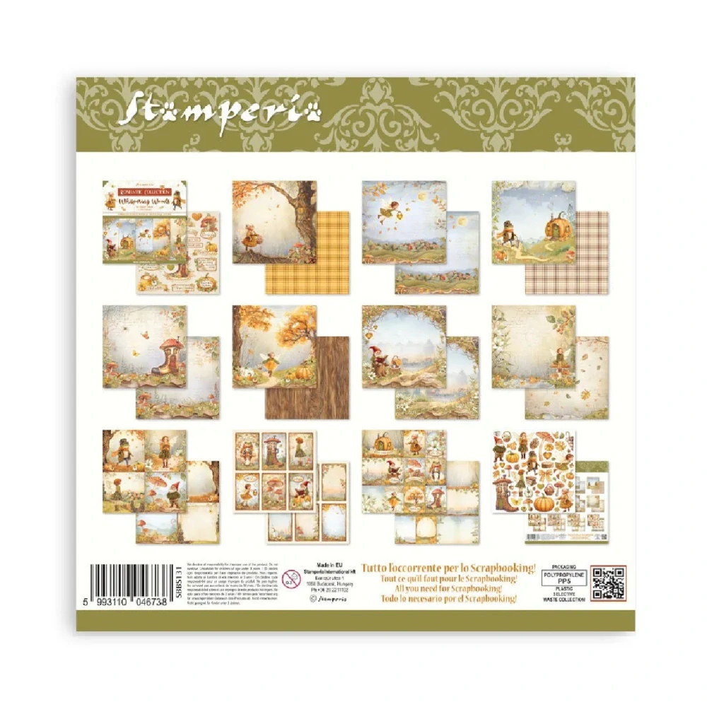 Stamperia Scrapbook papier – Whispering Woods 8x8