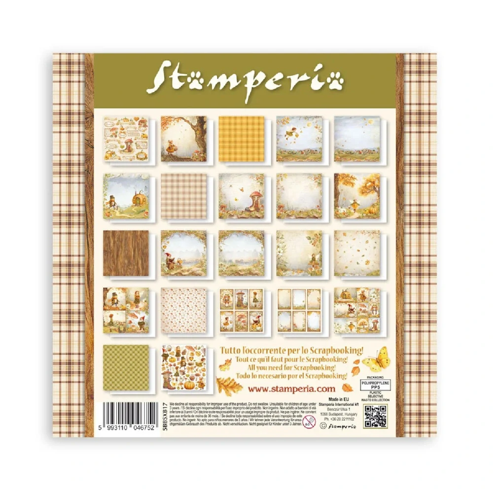 Stamperia Scrapbook papier – Whispering Woods Maxi 8x8