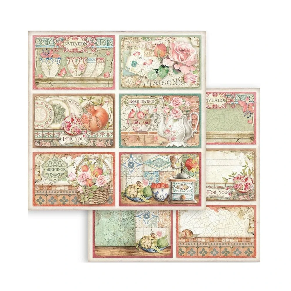Stamperia Scrapbook papier – Casa Granada 8x8