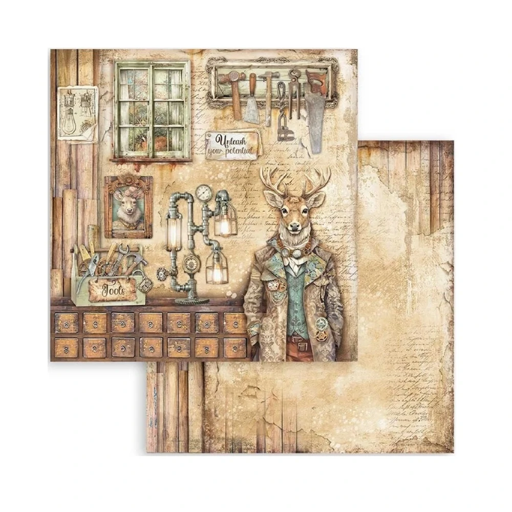 Stamperia Alterego scrapbook papier 8x8
