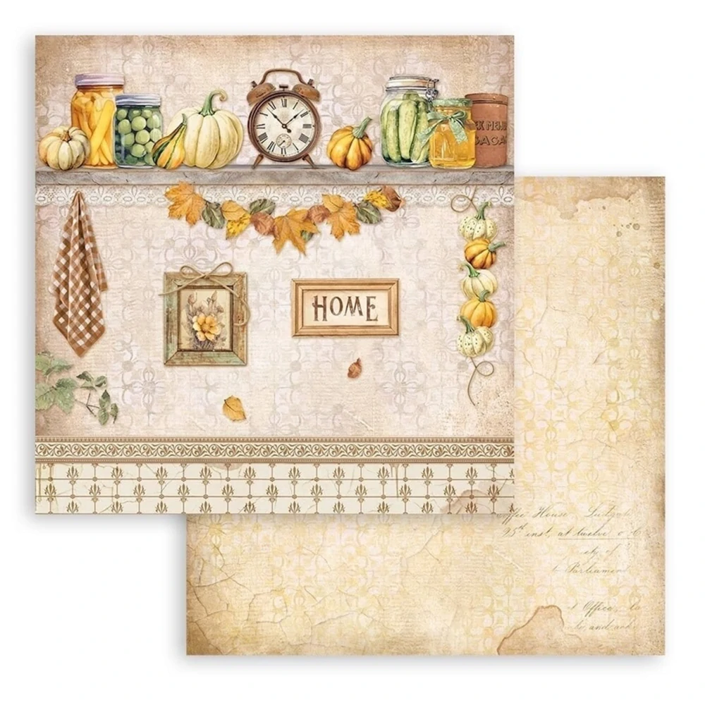 Stamperia Scrapbook papier – Golden Harmony 8x8