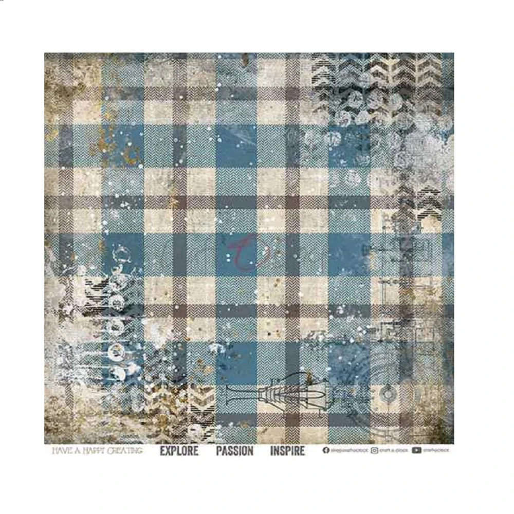 Craft O´ Clock Scrapbook papier - Clang and Dirt 8x8