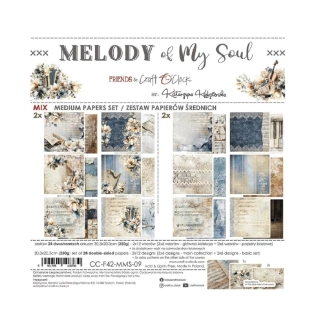 Craft O´ Clock Scrapbook papier - Melody of My Soul 8x8 Mix