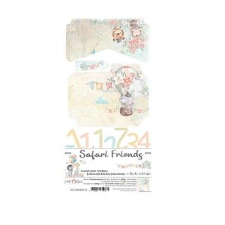 Craft O´ Clock Scrapbook papier - Safari Friends Junk Journal 6x12