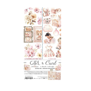 Craft O´ Clock Scrapbook papier - Girl & Curl 6x12 Mix