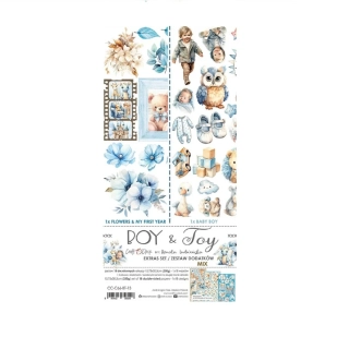 Craft O´ Clock Scrapbook papier - Boy & Toy 6x12 Mix