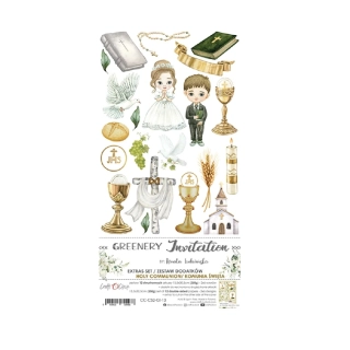 Craft O´ Clock Scrapbook papier - Greenery Invitation  6x12 