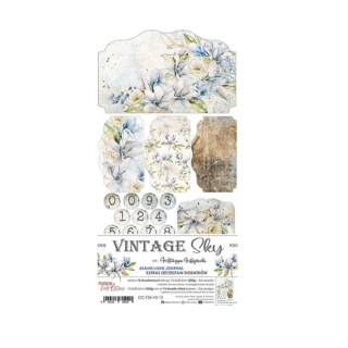  Scrapbook papier - Vintage Sky Junk Journal - Craft O’Clock