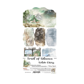 Craft O´ Clock Scrapbook papier - Trail of Silence 6x12