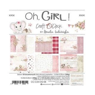 Craft O´ Clock Scrapbook papier -Oh, Girl! 6x6
